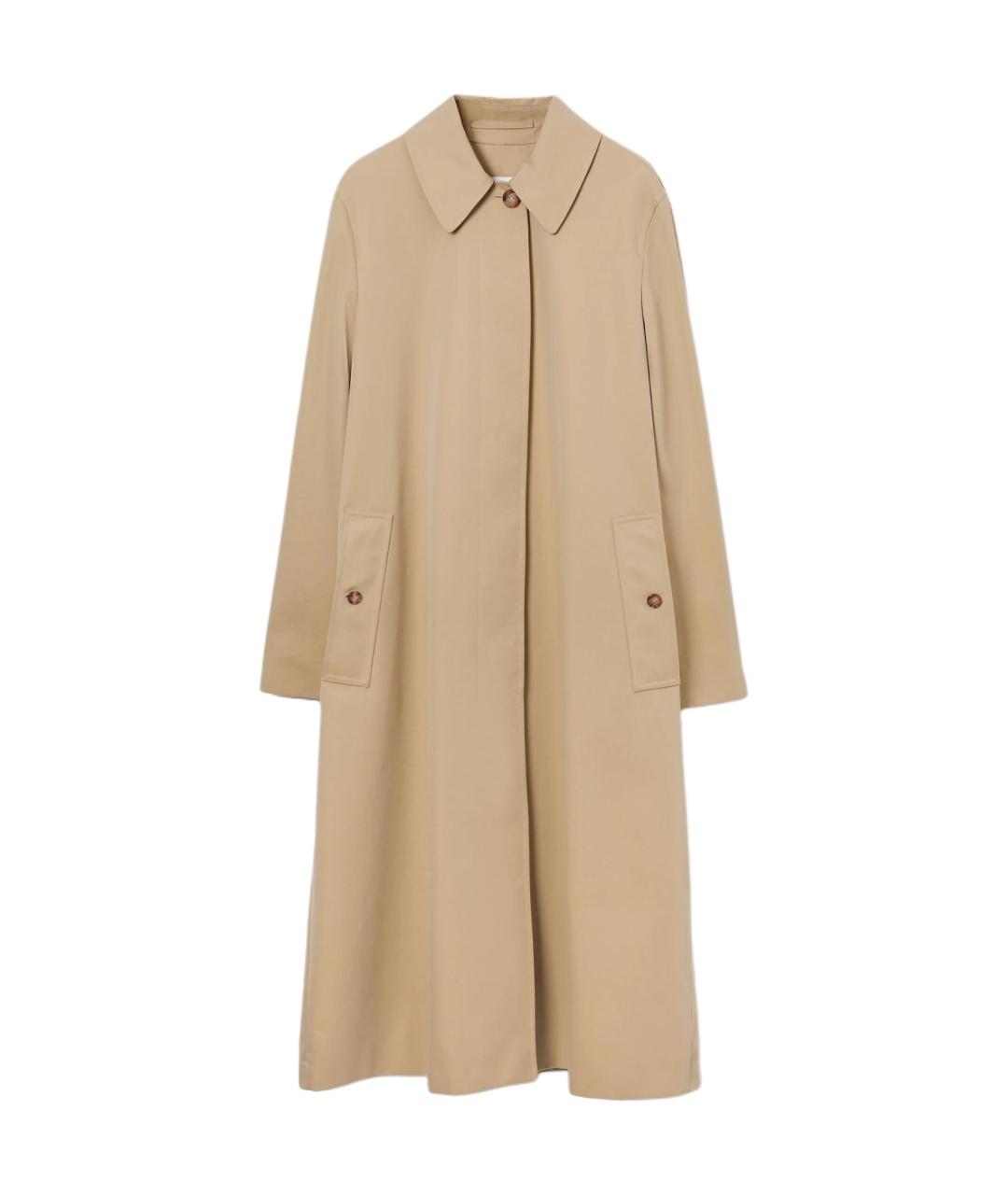 BURBERRY Бежевый хлопковый тренч/плащ, фото 1