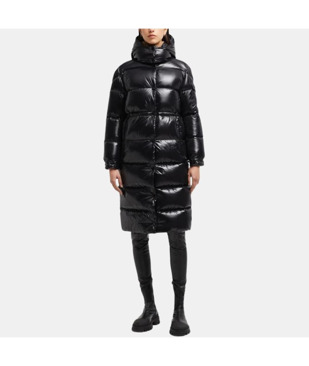 MONCLER Черный пуховик, фото 4