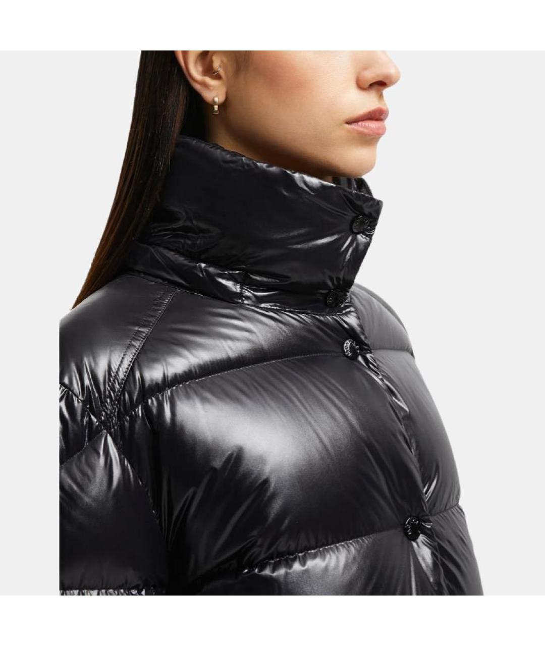 MONCLER Черный пуховик, фото 5