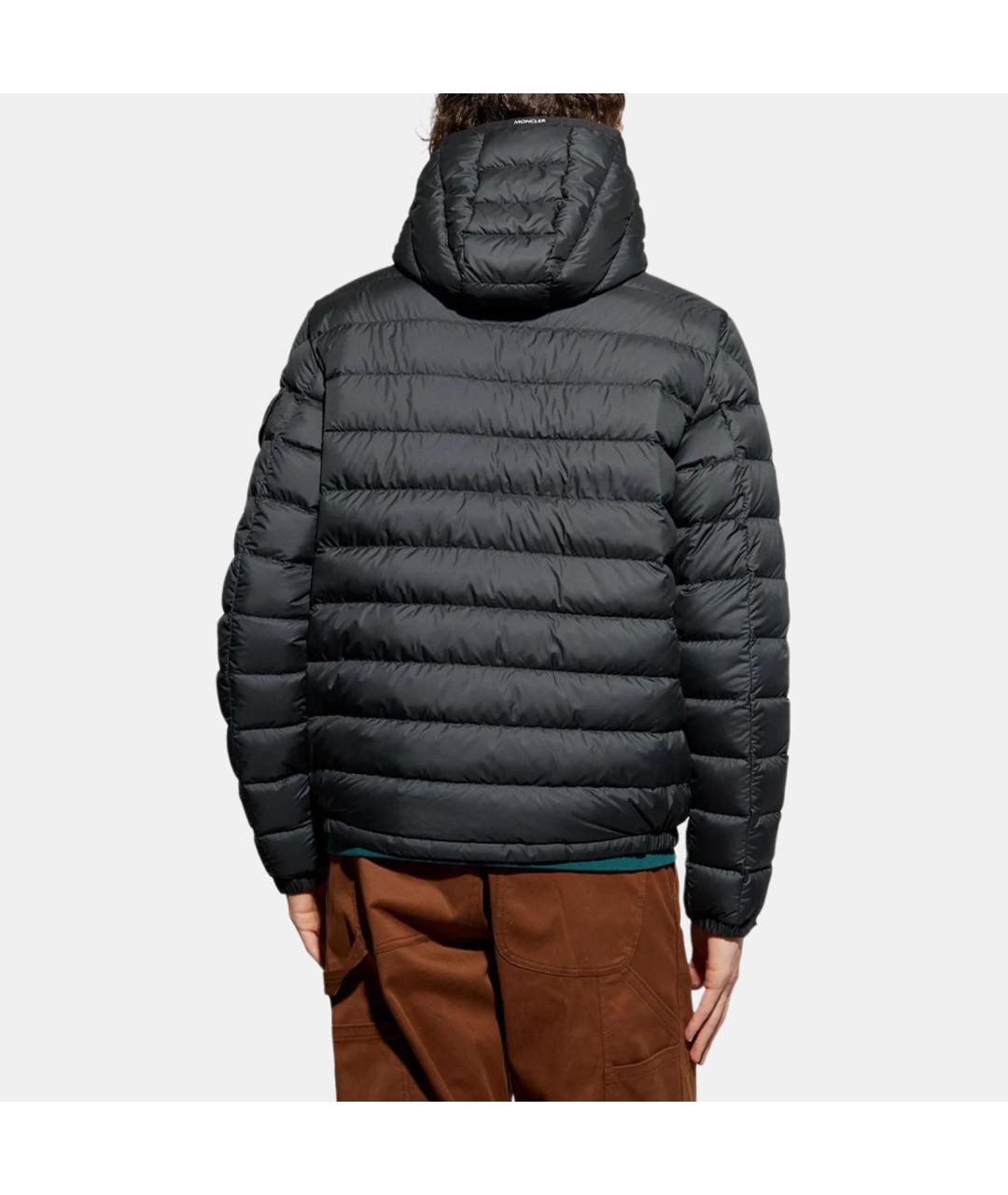 MONCLER Черный пуховик, фото 3