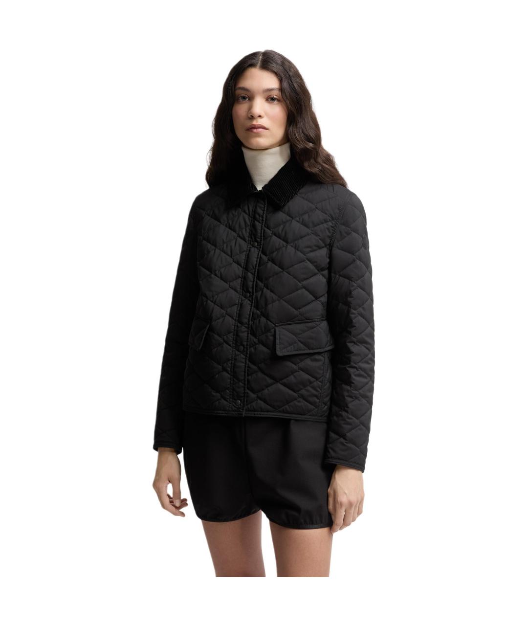 MONCLER Черный пуховик, фото 5