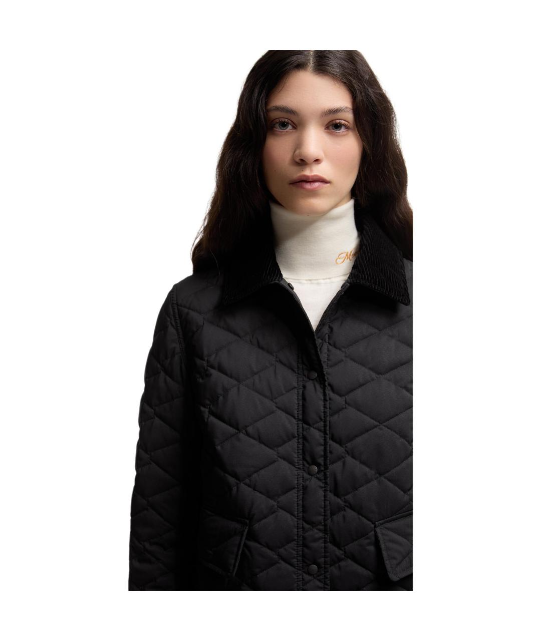 MONCLER Черный пуховик, фото 7