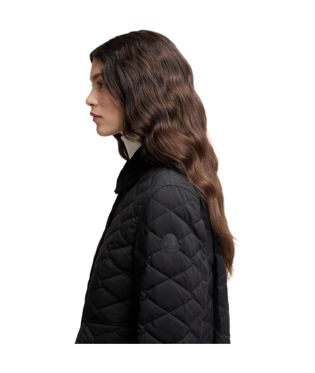 MONCLER Черный пуховик, фото 6