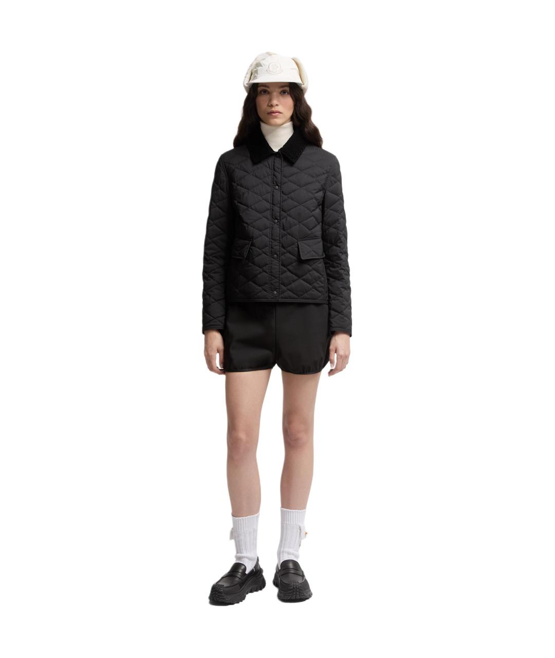MONCLER Черный пуховик, фото 2
