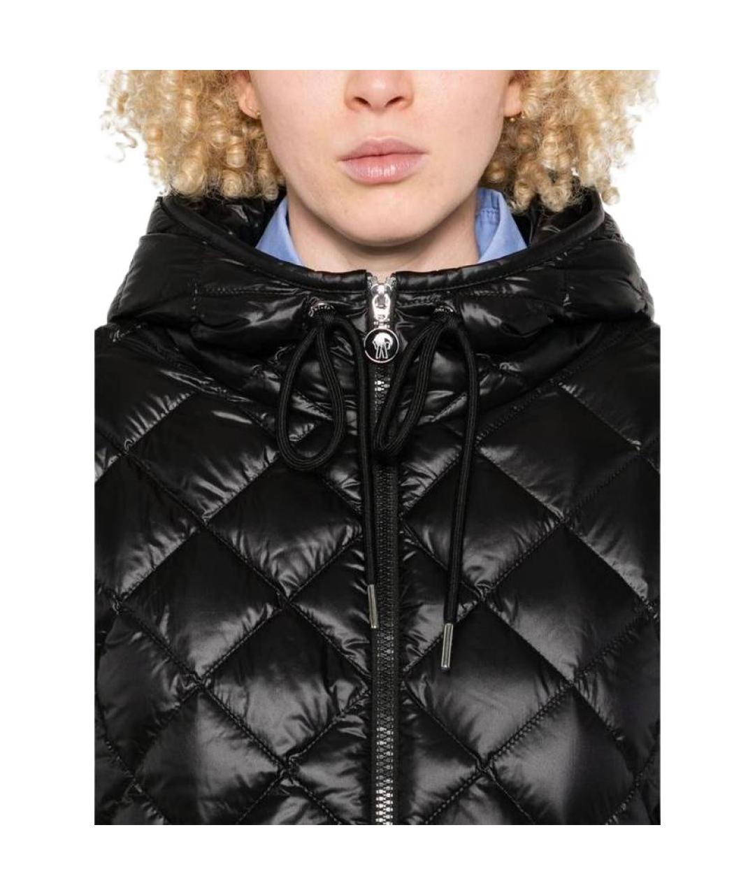 MONCLER Черный пуховик, фото 2