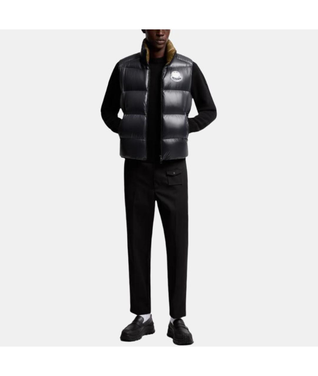 MONCLER Черный жилет, фото 2