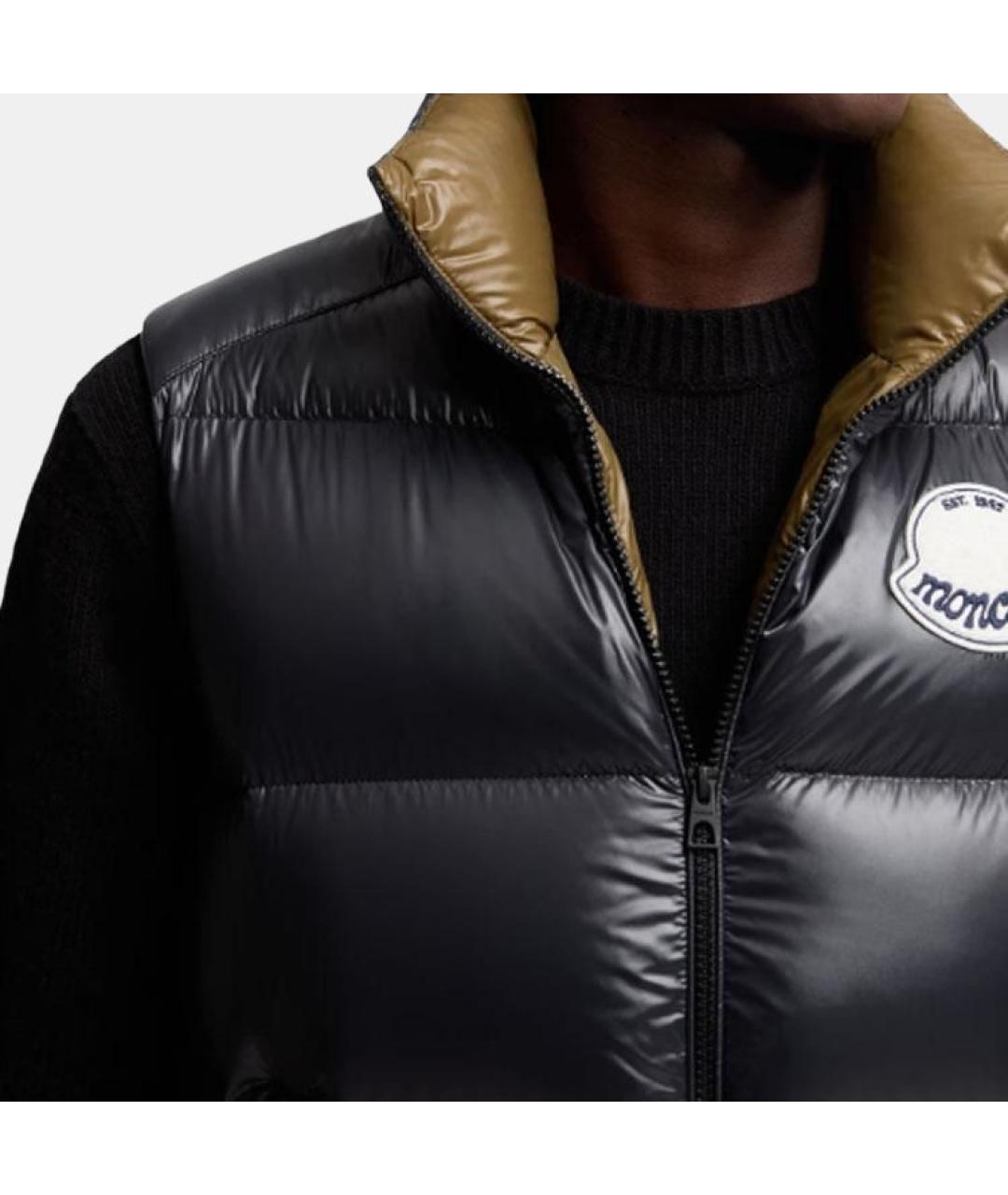 MONCLER Черный жилет, фото 4