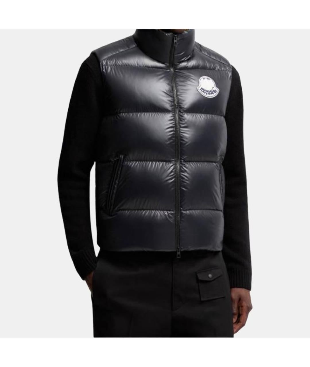 MONCLER Черный жилет, фото 5