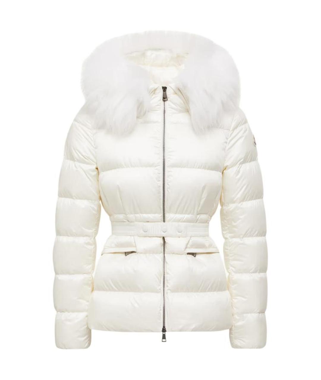 MONCLER Белый пуховик, фото 1