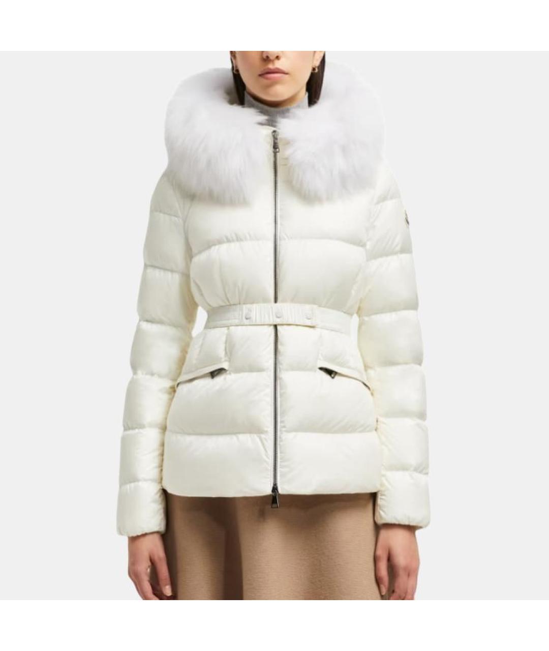 MONCLER Белый пуховик, фото 4