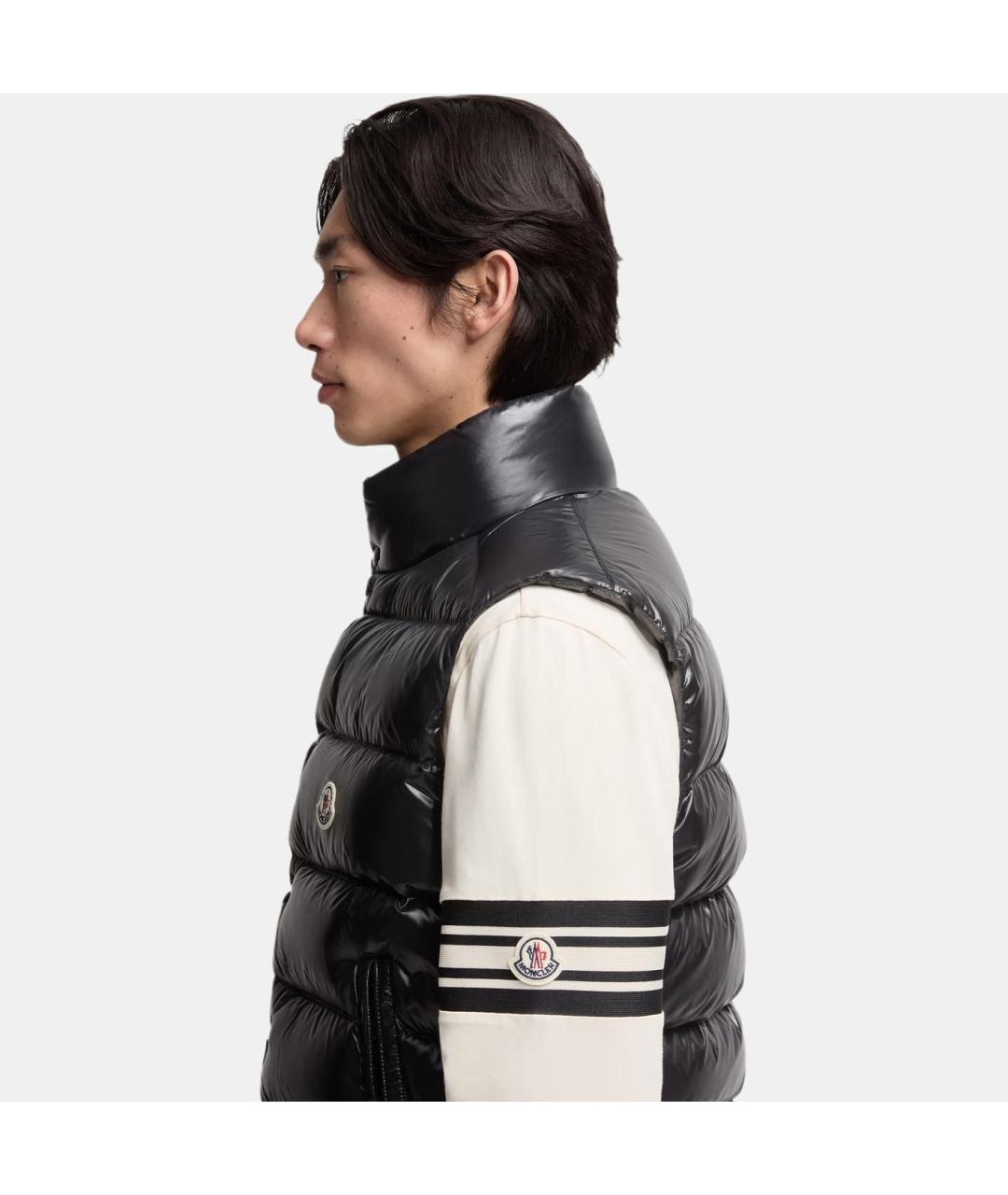 MONCLER Черный жилет, фото 5