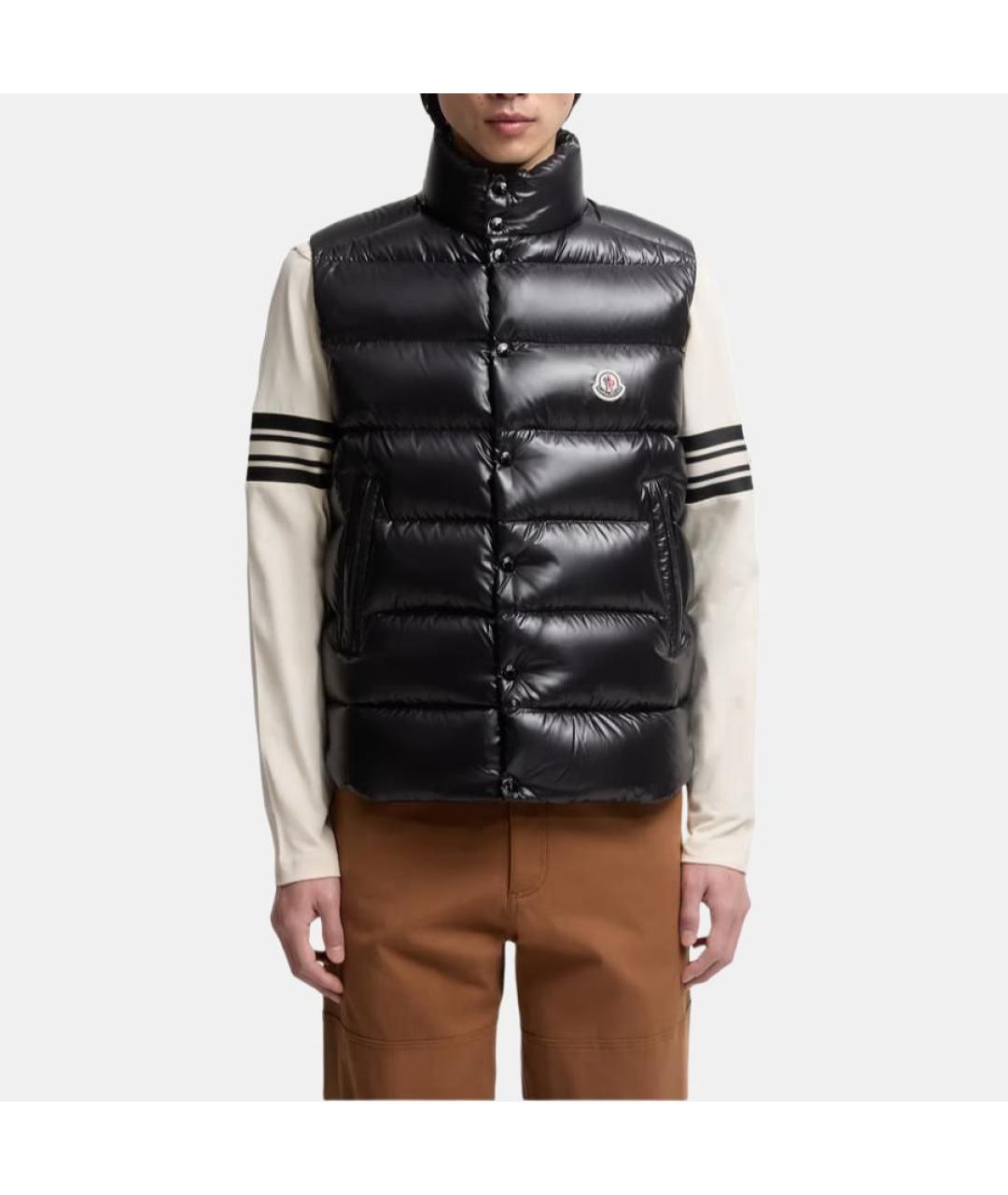 MONCLER Черный жилет, фото 3