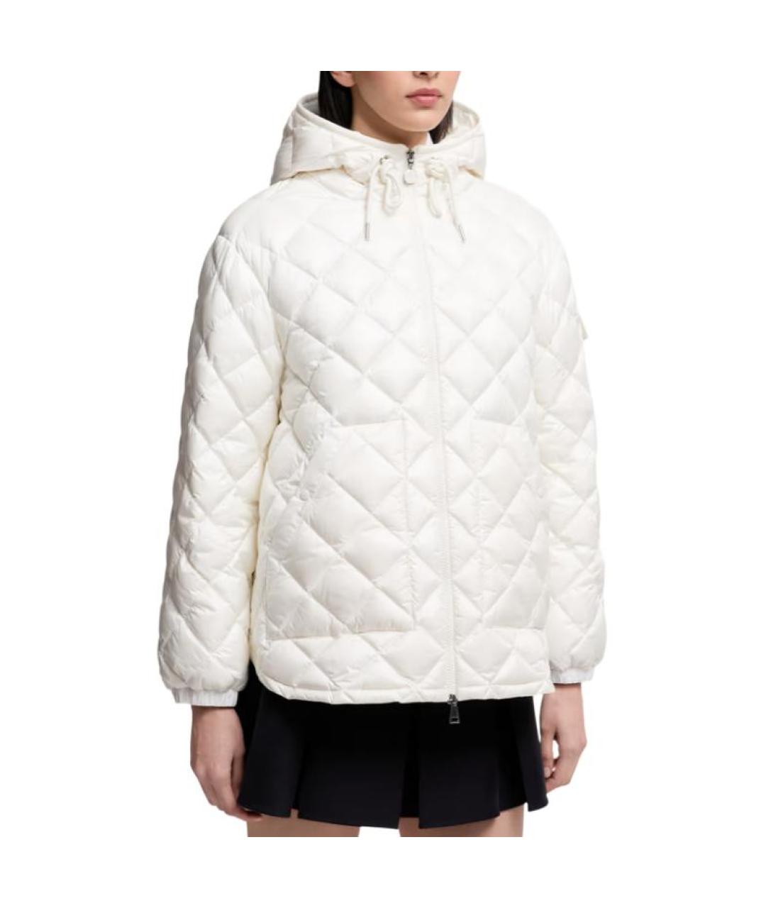 MONCLER Белый пуховик, фото 3