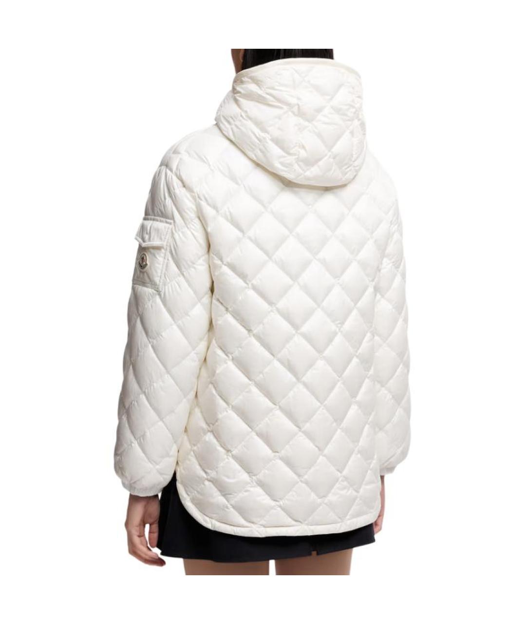 MONCLER Белый пуховик, фото 4