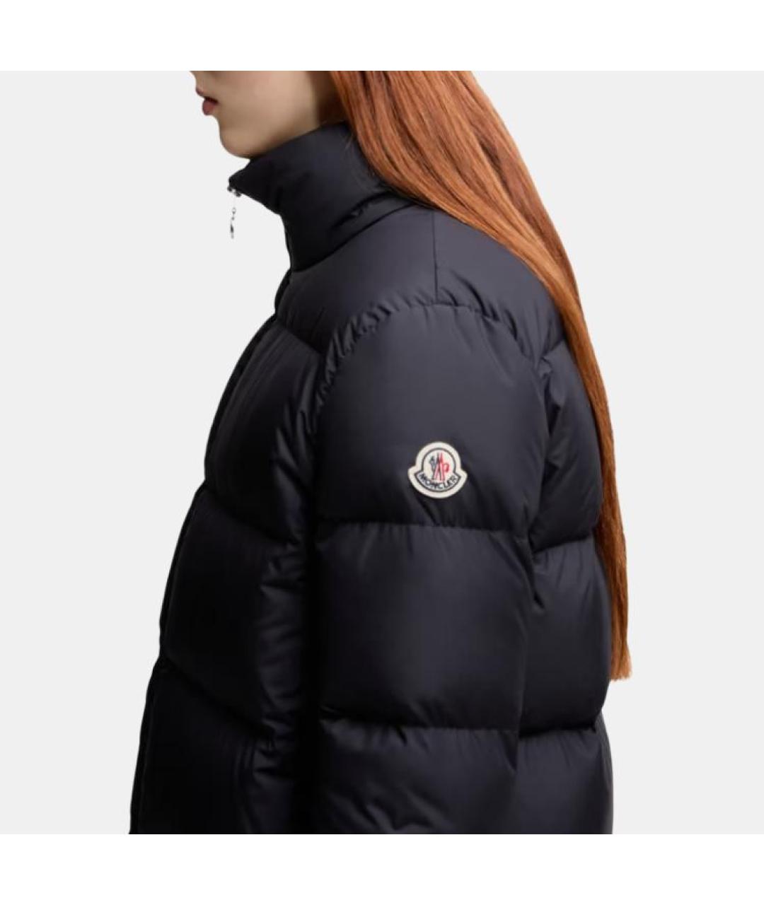 MONCLER Темно-синий пуховик, фото 5