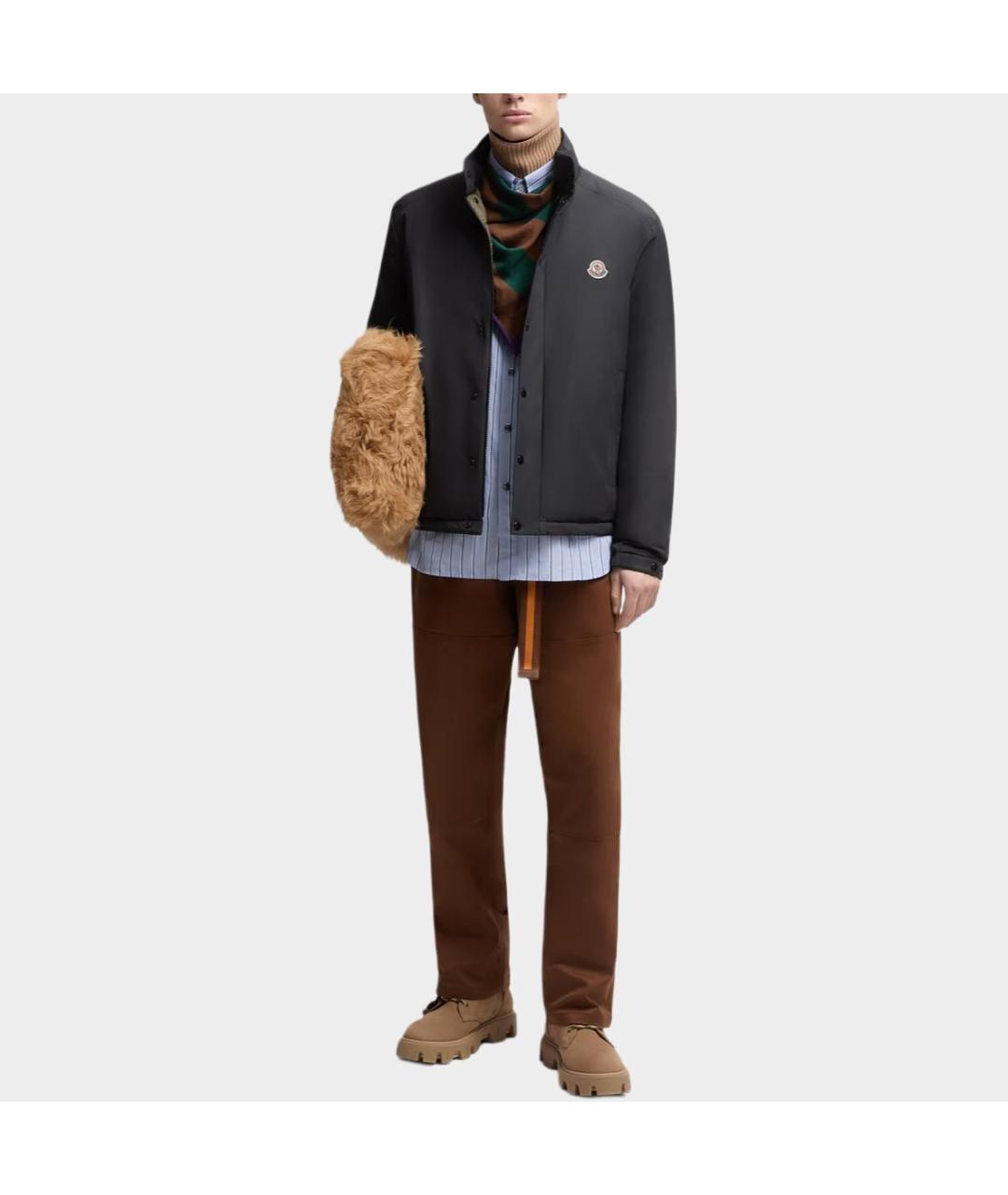 MONCLER Черная куртка, фото 2