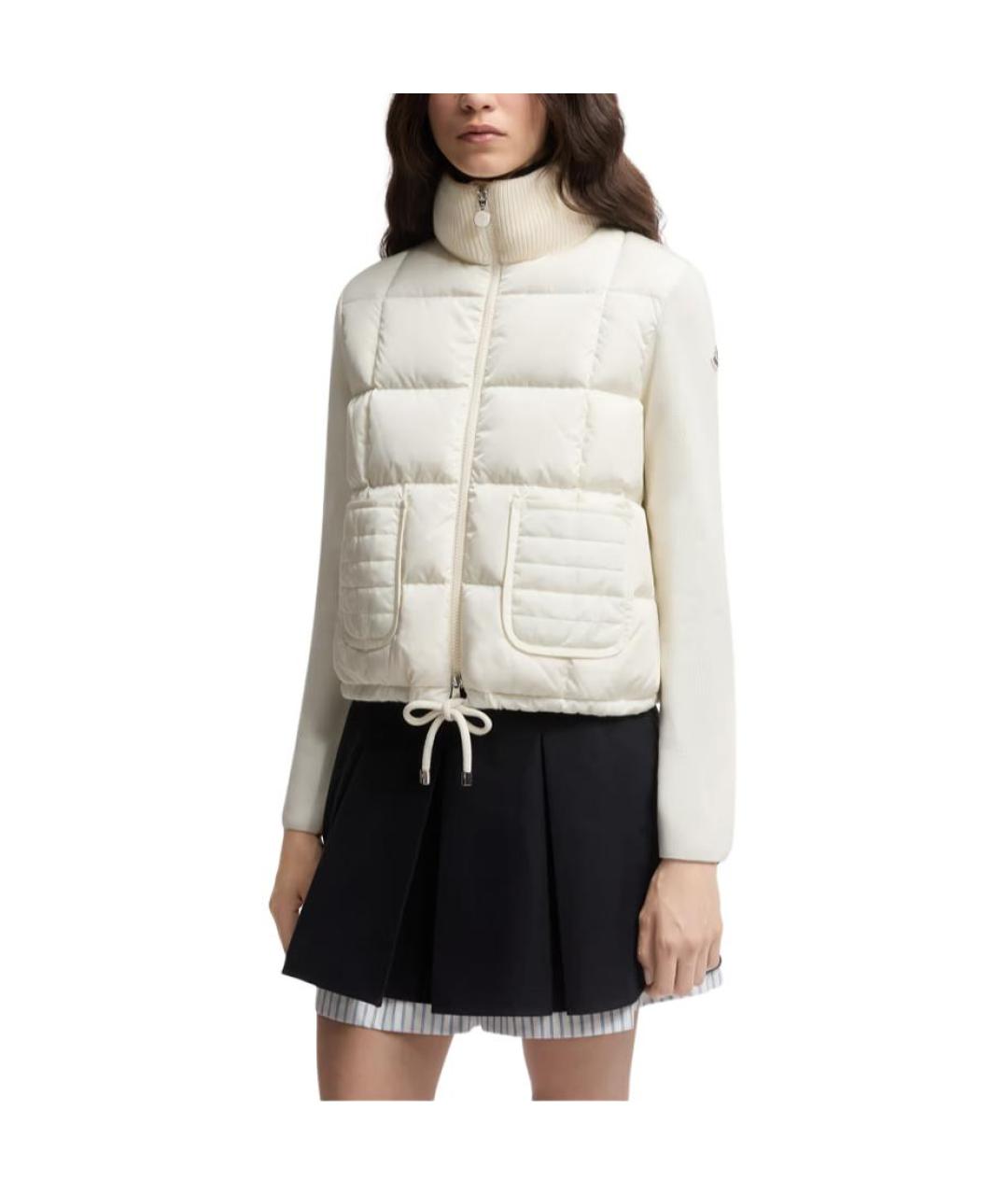MONCLER Белый пуховик, фото 4