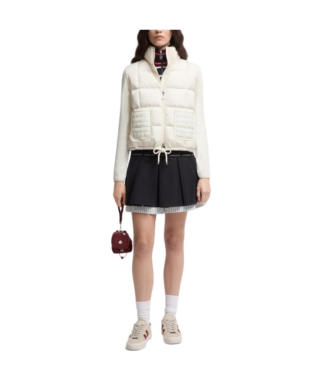 MONCLER Белый пуховик, фото 3