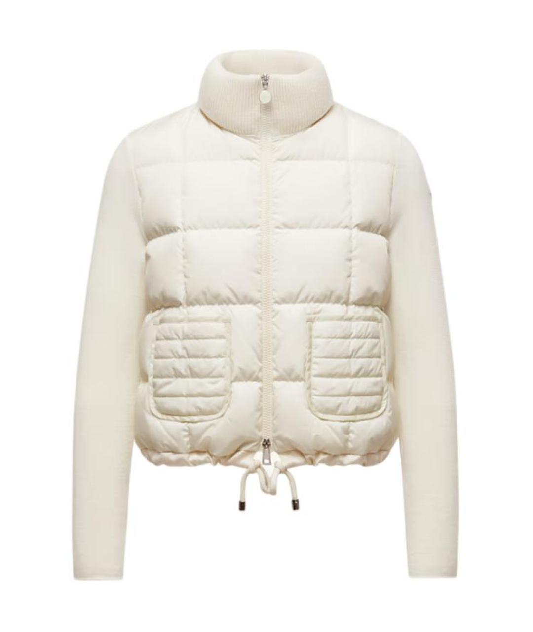 MONCLER Белый пуховик, фото 1