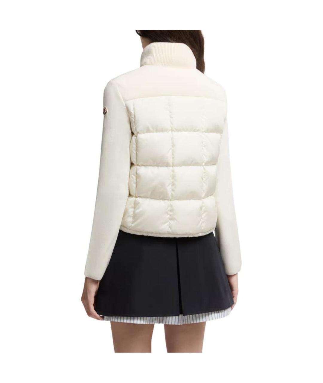 MONCLER Белый пуховик, фото 5