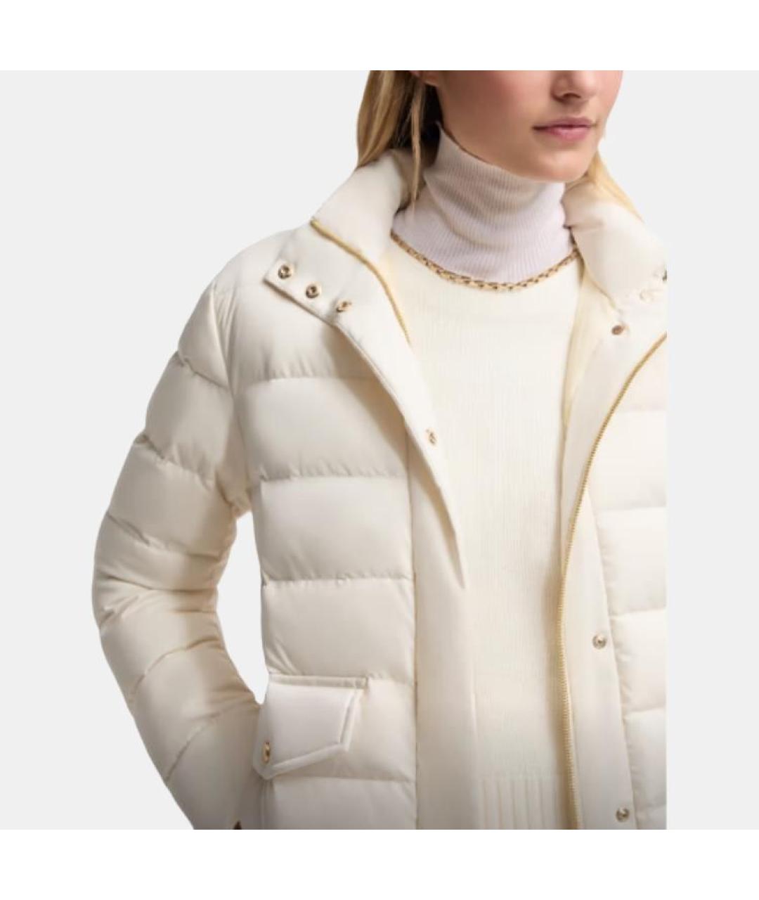 MONCLER Белый пуховик, фото 5