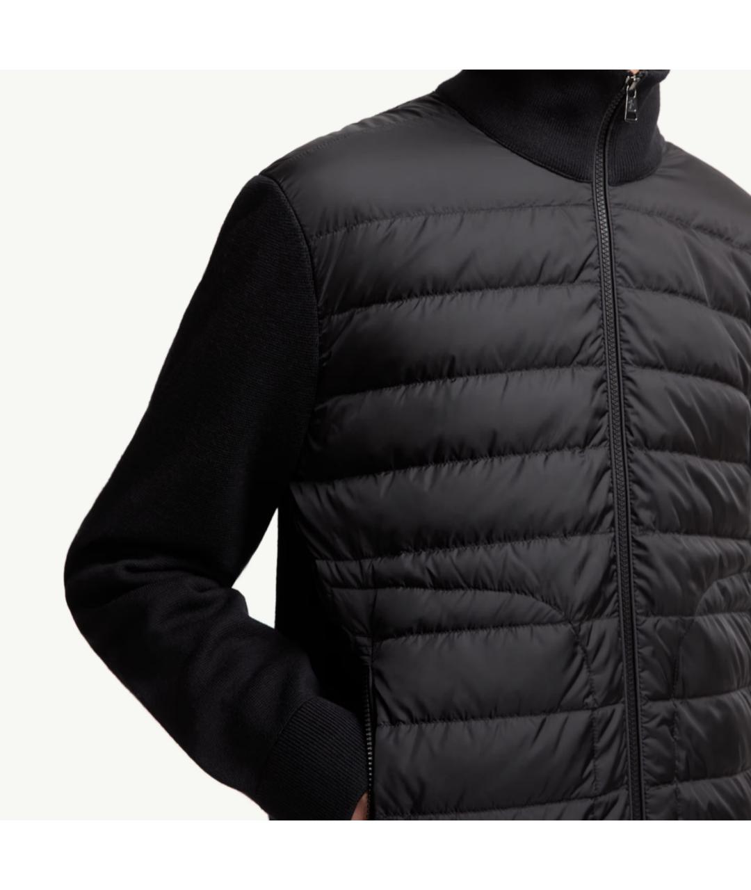 MONCLER Черный пуховик, фото 5