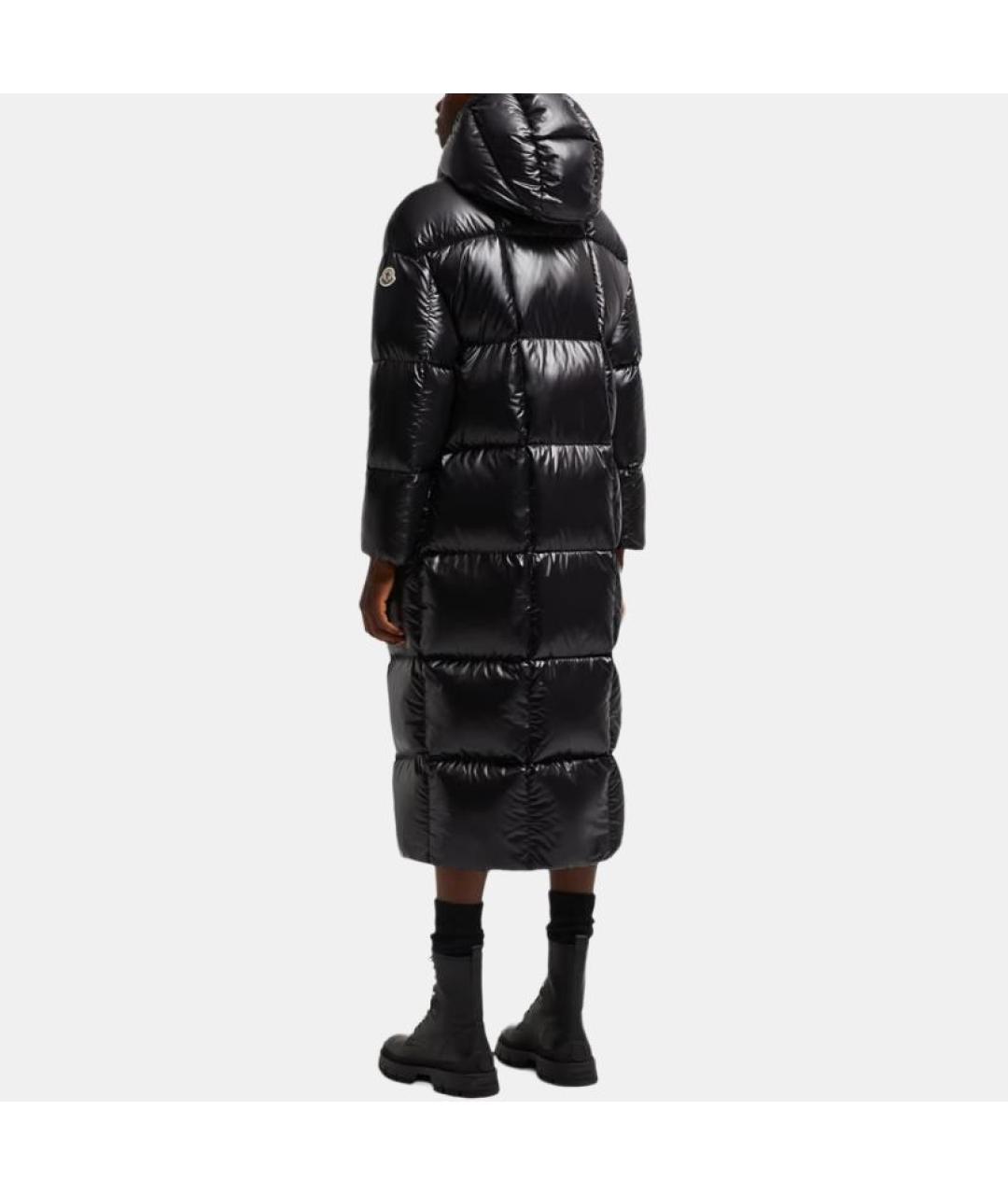 MONCLER Черный пуховик, фото 4