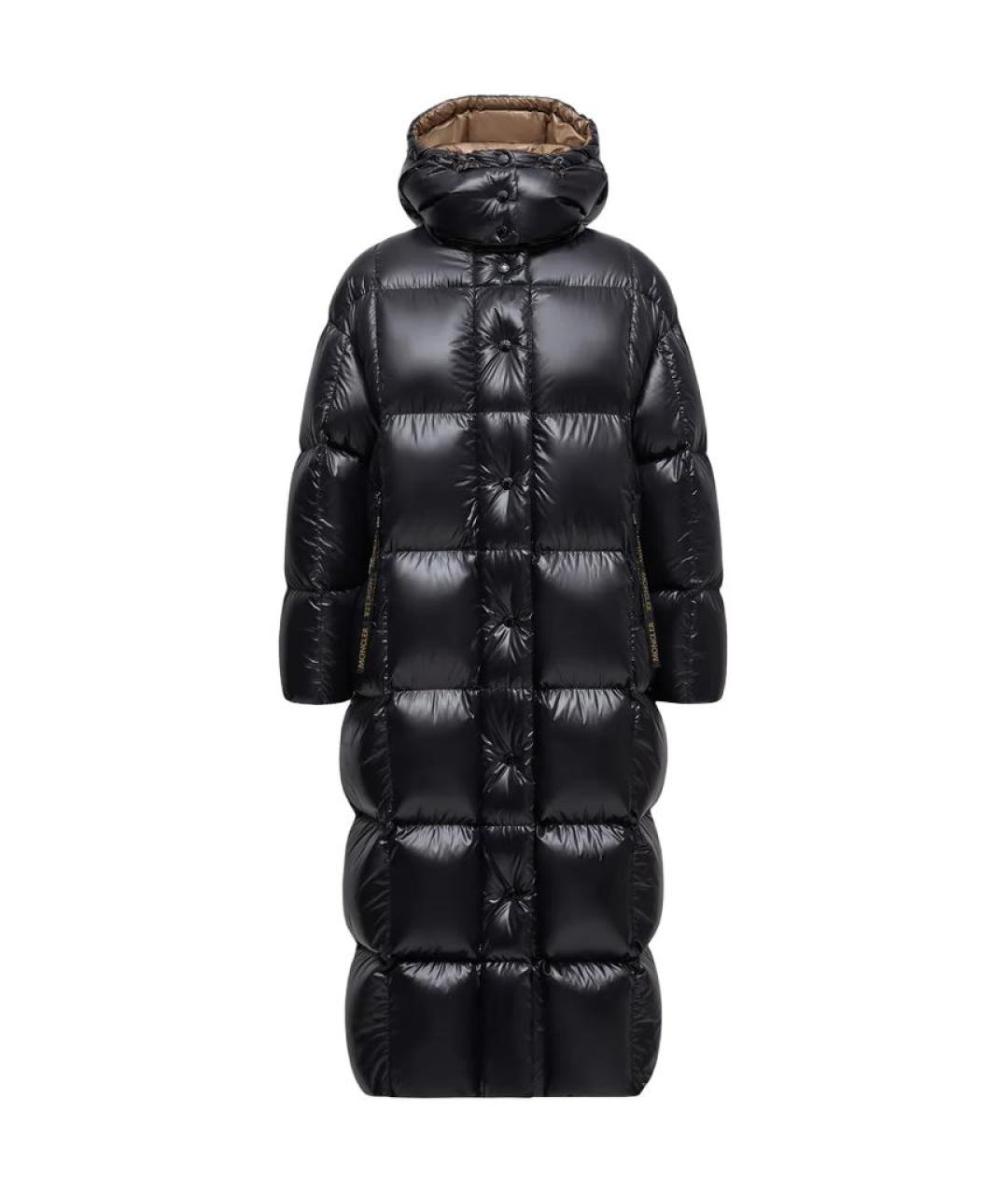 MONCLER Черный пуховик, фото 1