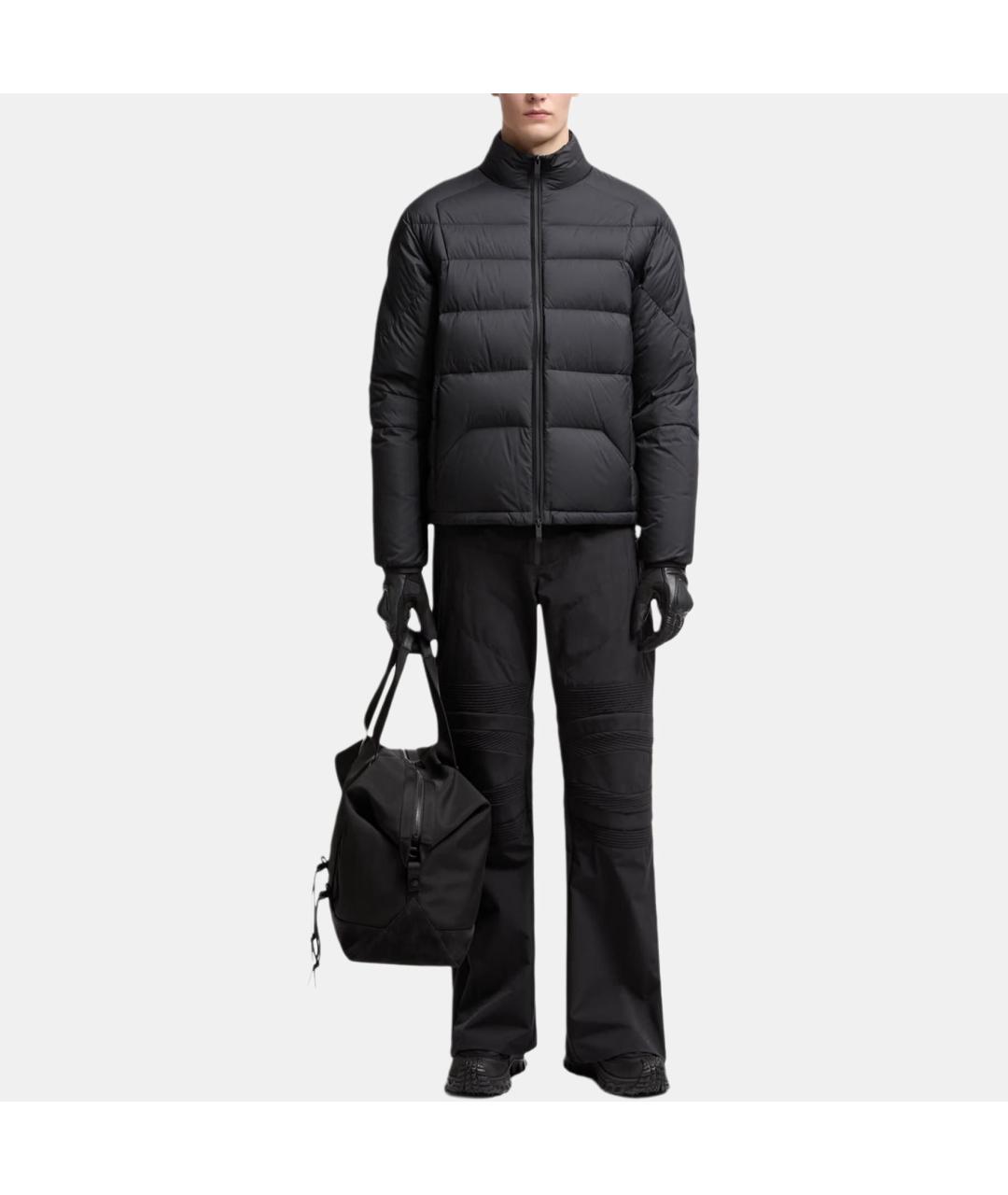 MONCLER Черный пуховик, фото 3