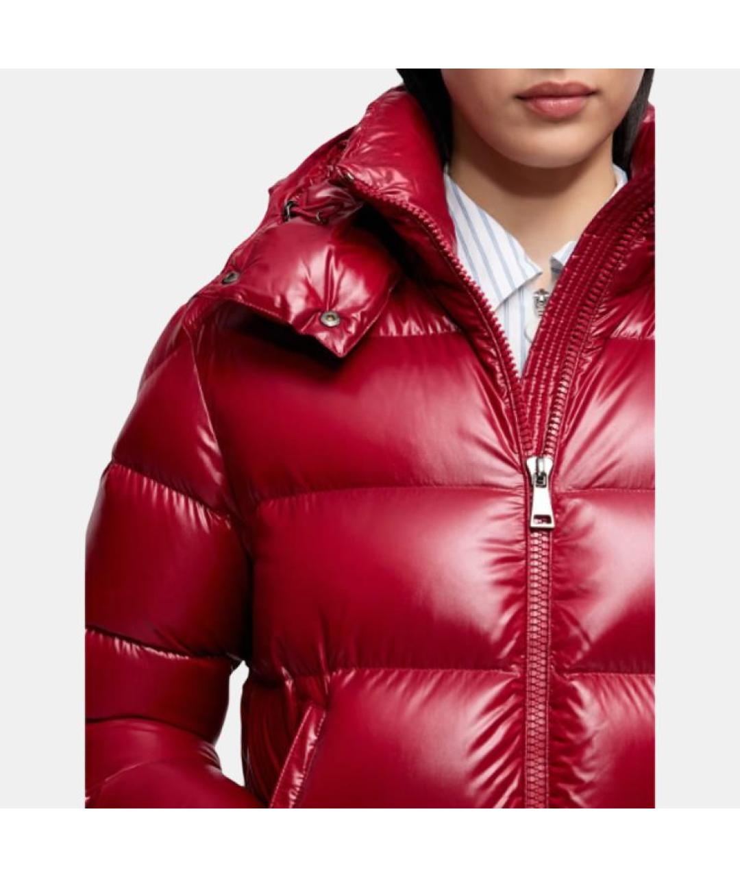 MONCLER Красный пуховик, фото 5