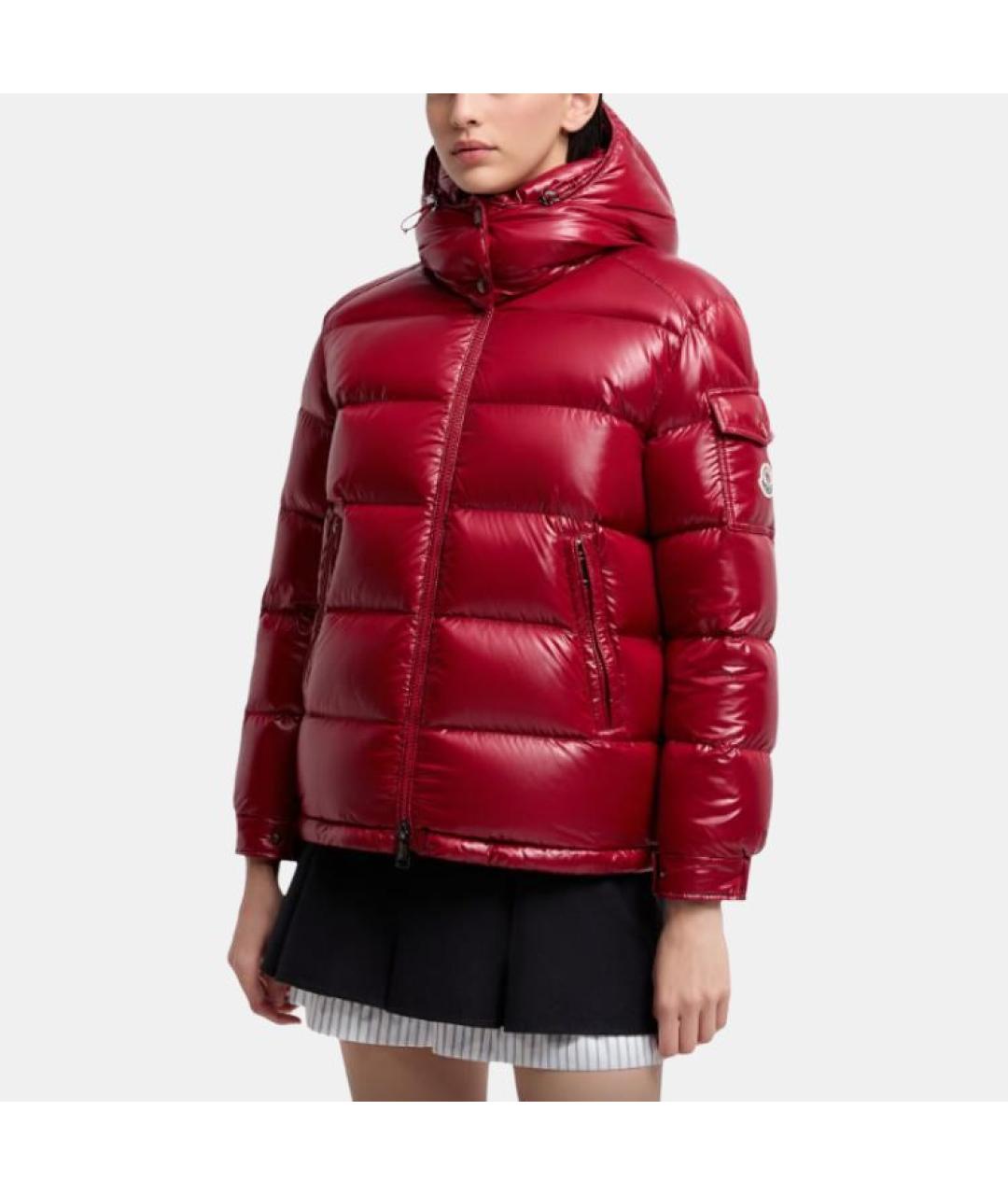 MONCLER Красный пуховик, фото 3
