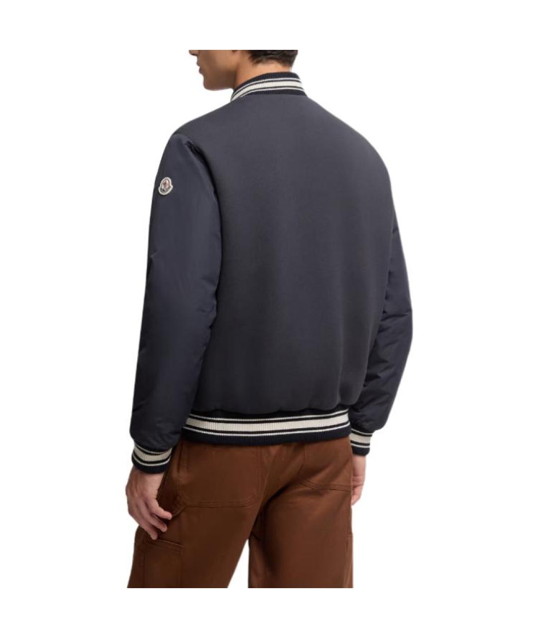 MONCLER Темно-синяя куртка, фото 5