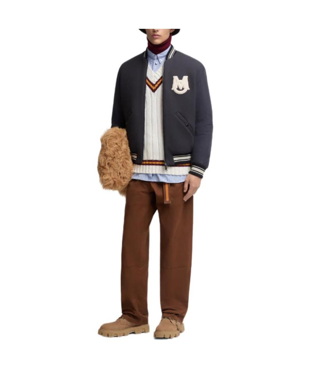 MONCLER Темно-синяя куртка, фото 2