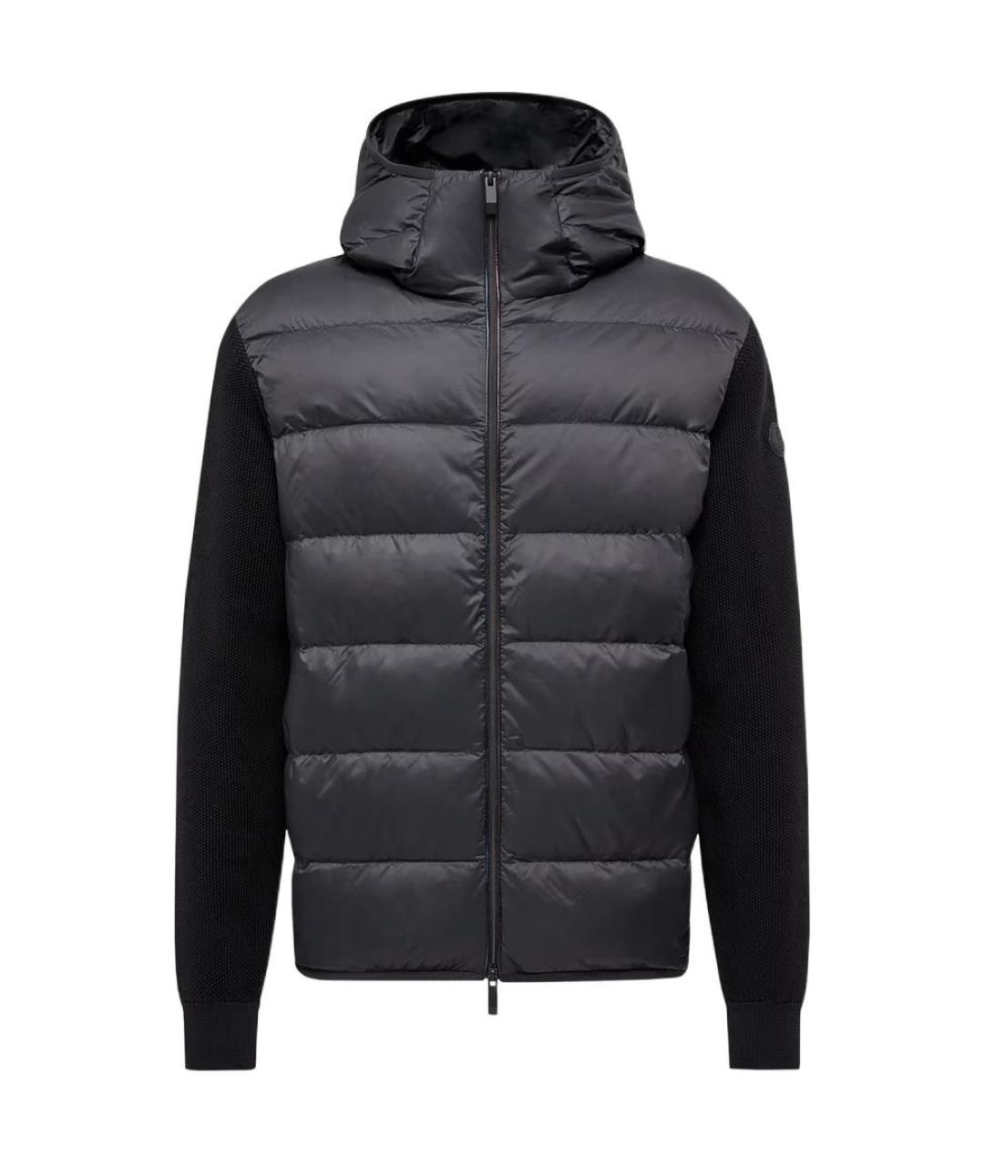 MONCLER Черный пуховик, фото 1