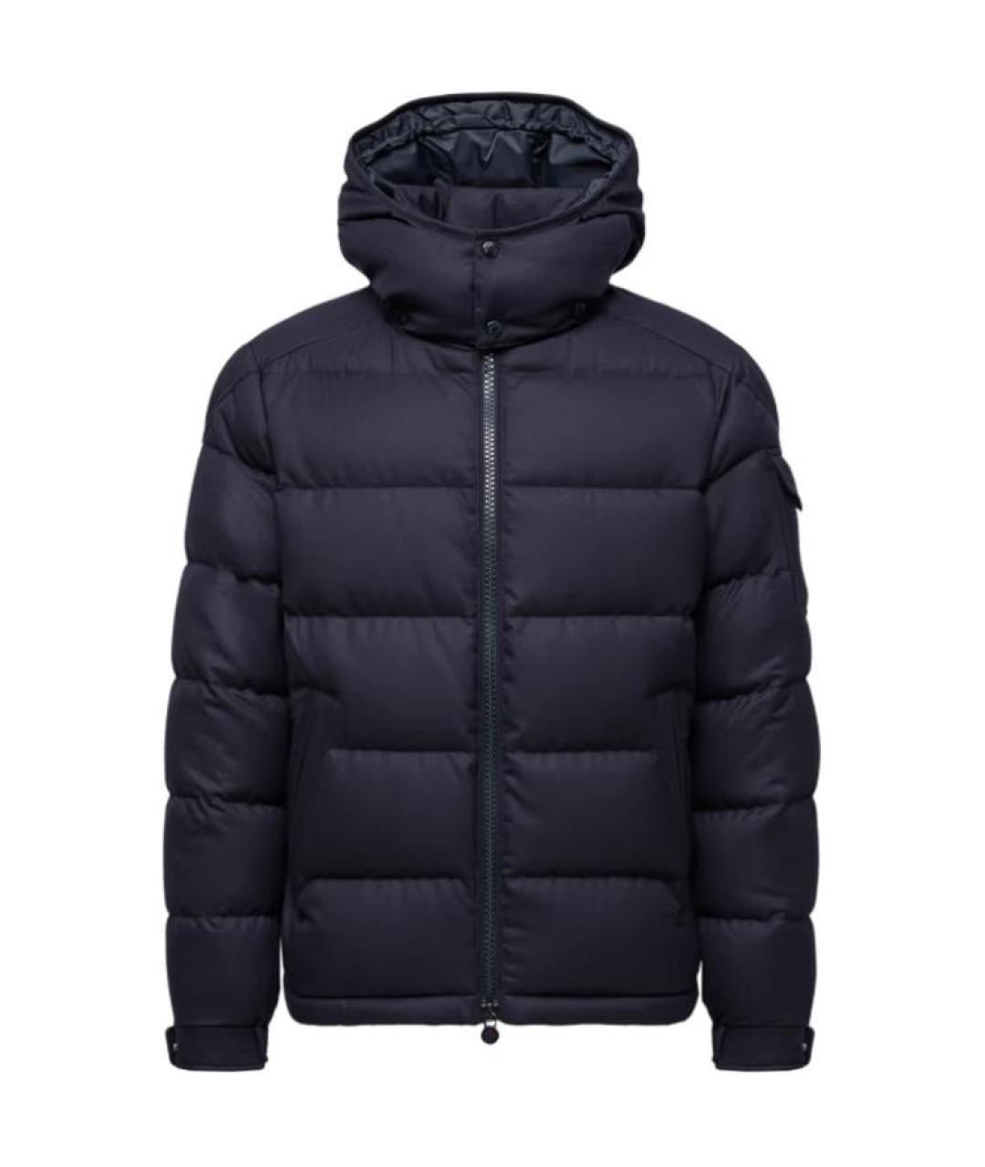 MONCLER Темно-синий пуховик, фото 1