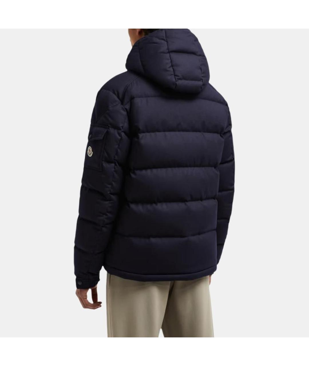 MONCLER Темно-синий пуховик, фото 4