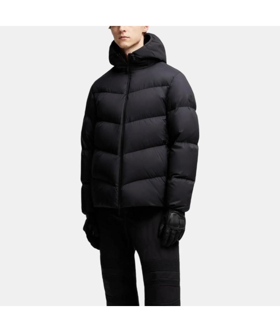 MONCLER Черный пуховик, фото 3