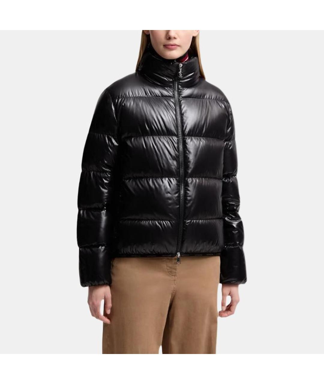 MONCLER Черный пуховик, фото 4