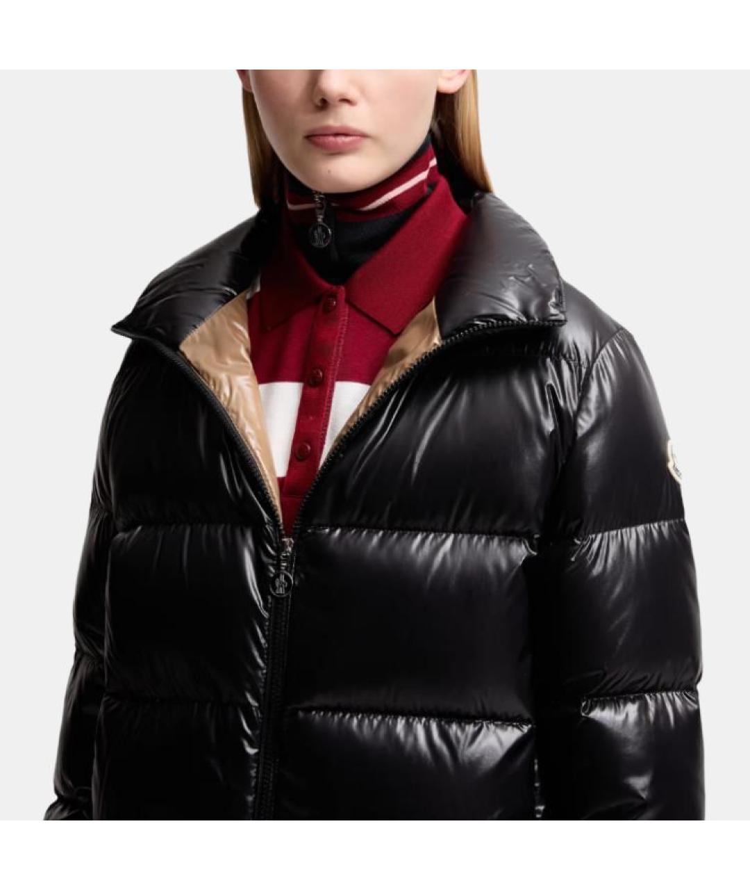 MONCLER Черный пуховик, фото 5