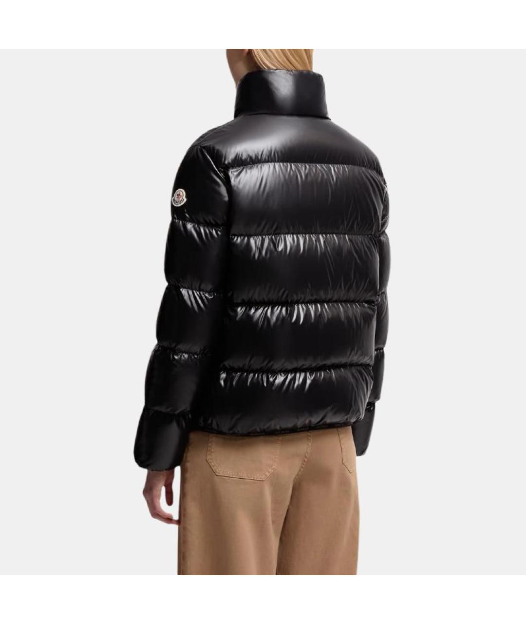 MONCLER Черный пуховик, фото 2