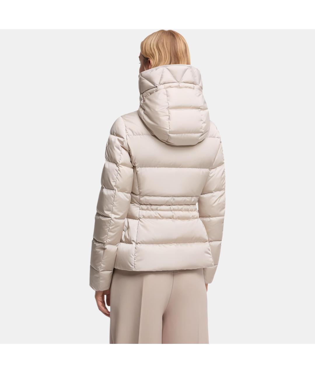 MONCLER Бежевый пуховик, фото 5