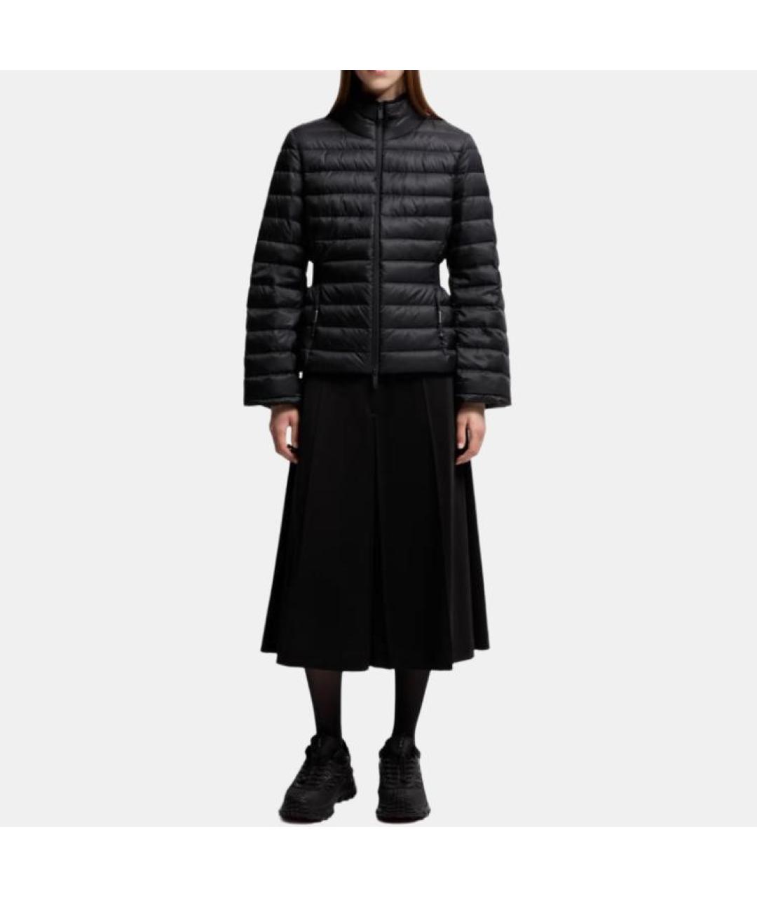MONCLER Черный пуховик, фото 5