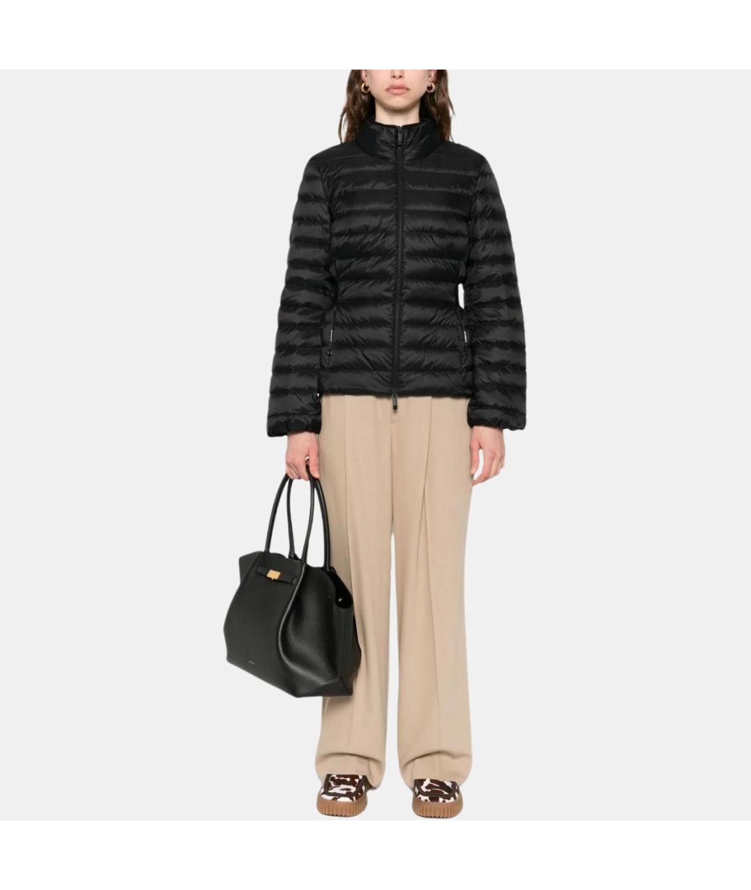 MONCLER Черный пуховик, фото 4