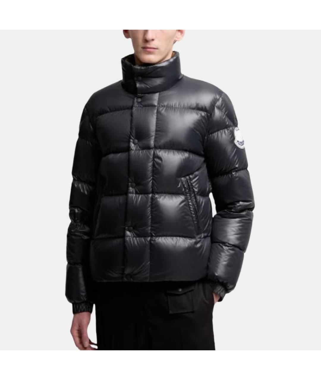 MONCLER Черный пуховик, фото 2