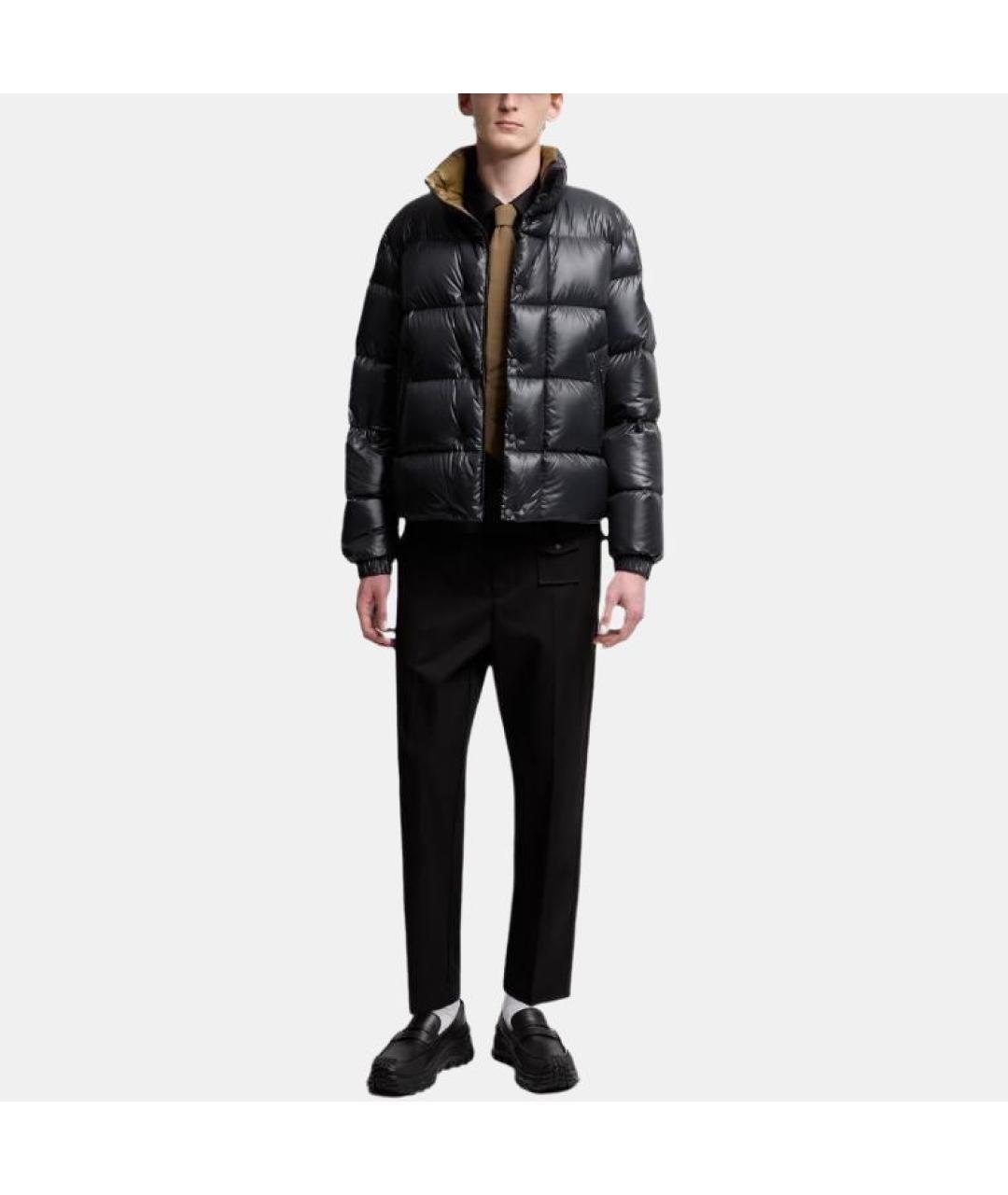 MONCLER Черный пуховик, фото 4