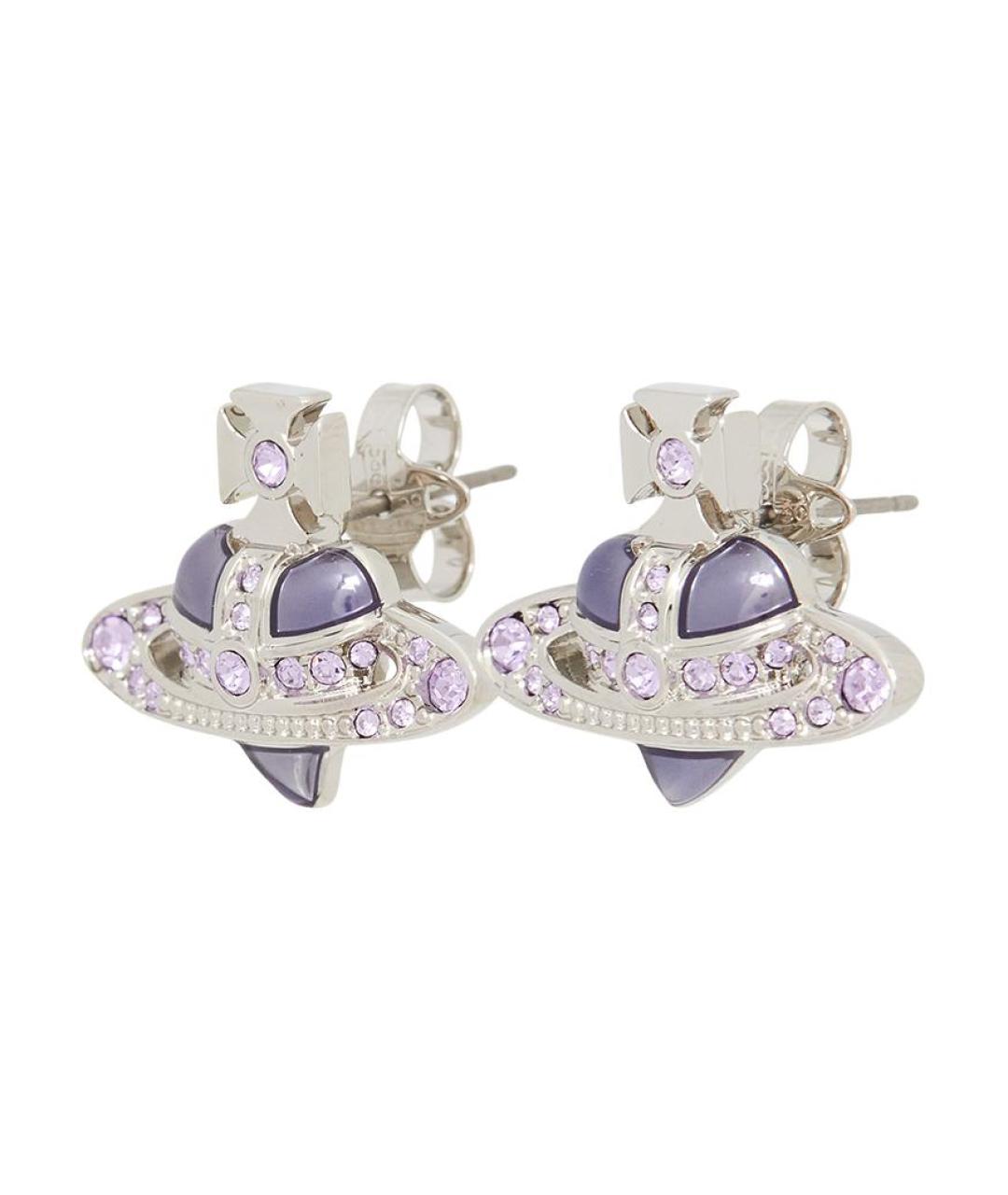 VIVIENNE WESTWOOD Серебряные металлические серьги, фото 4