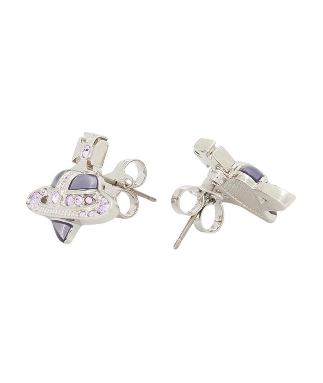 VIVIENNE WESTWOOD Серебряные металлические серьги, фото 3