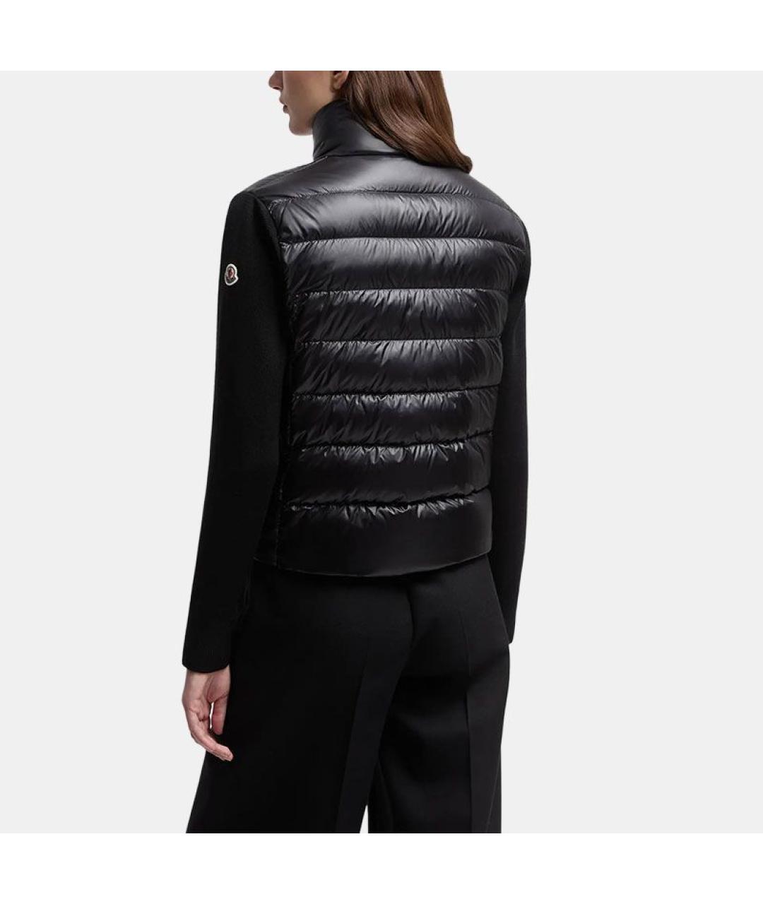 MONCLER Черный пуховик, фото 2