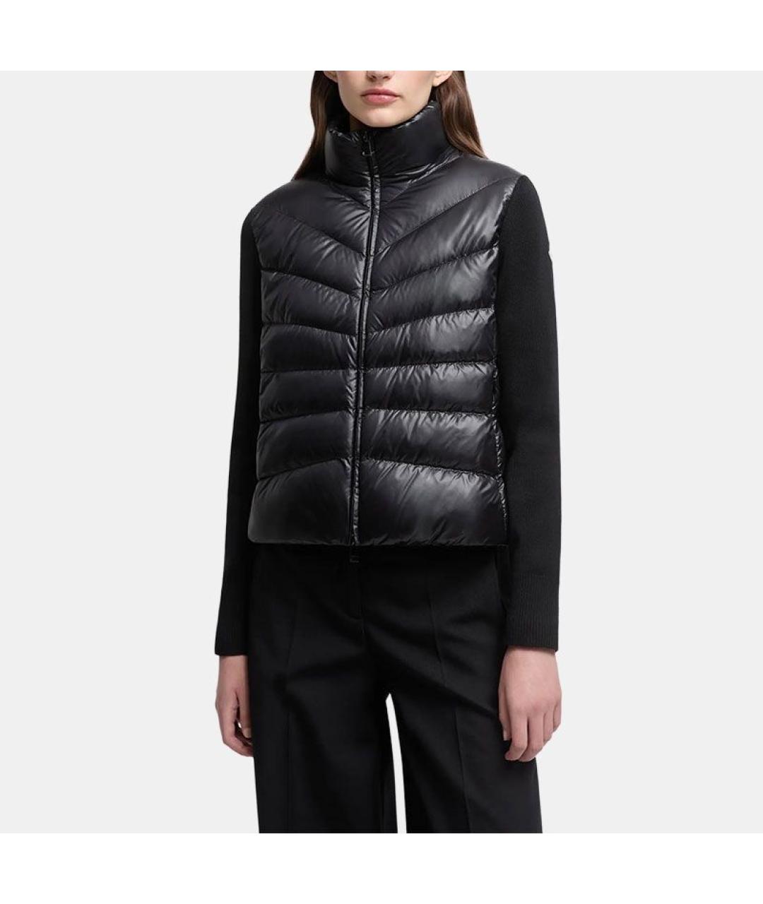 MONCLER Черный пуховик, фото 6