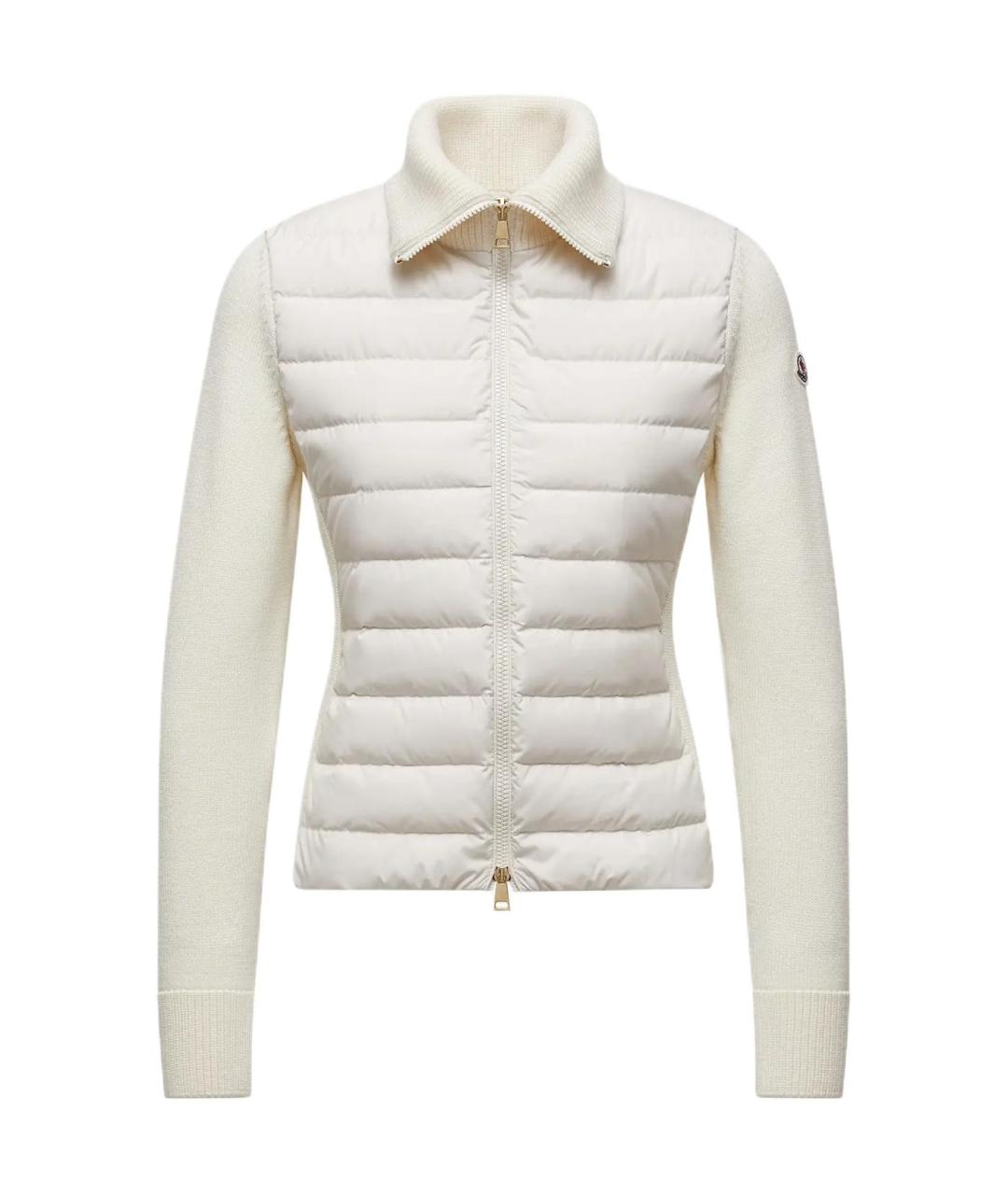 MONCLER Белый пуховик, фото 1
